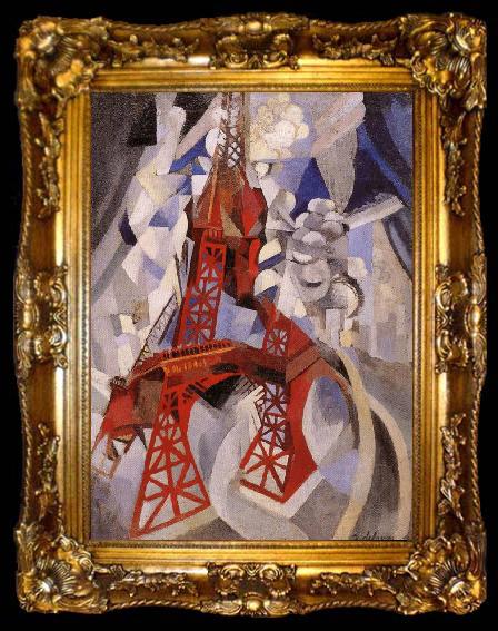 framed  Delaunay, Robert Eiffel Tower or the Red Tower, ta009-2